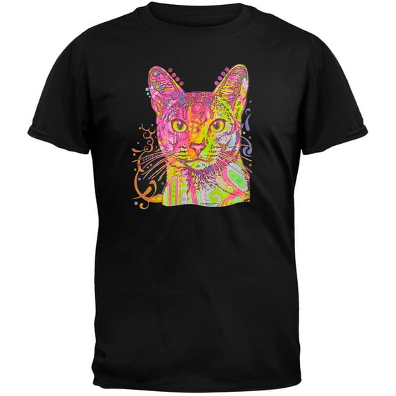 Abyssinian Neon Black Light Adult T-Shirt