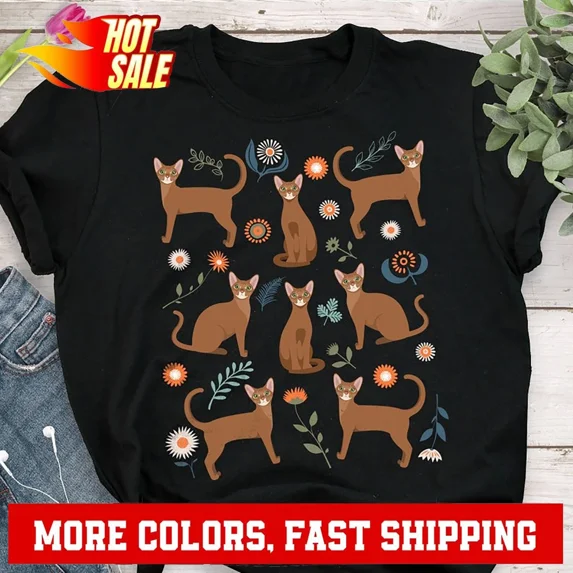 Abyssinian Shirt, Women, Men, Funny Aby Cat Lover Gift, Cute Pet T-shirt, Abb...