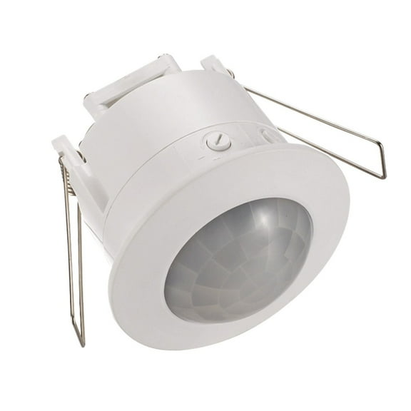 Ac 110V-240V 360 Degree Mini Recessed Ceiling Pir Infrared Body Motion Sensor Detector Switch for Toilets Bathrooms On/Off