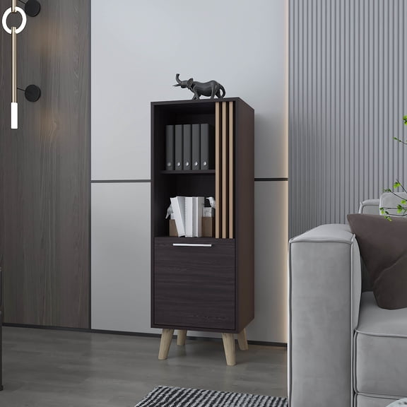 Ac Chin Storage Cabinet With Scratch- Finish - + Natural Oak Stable Legs