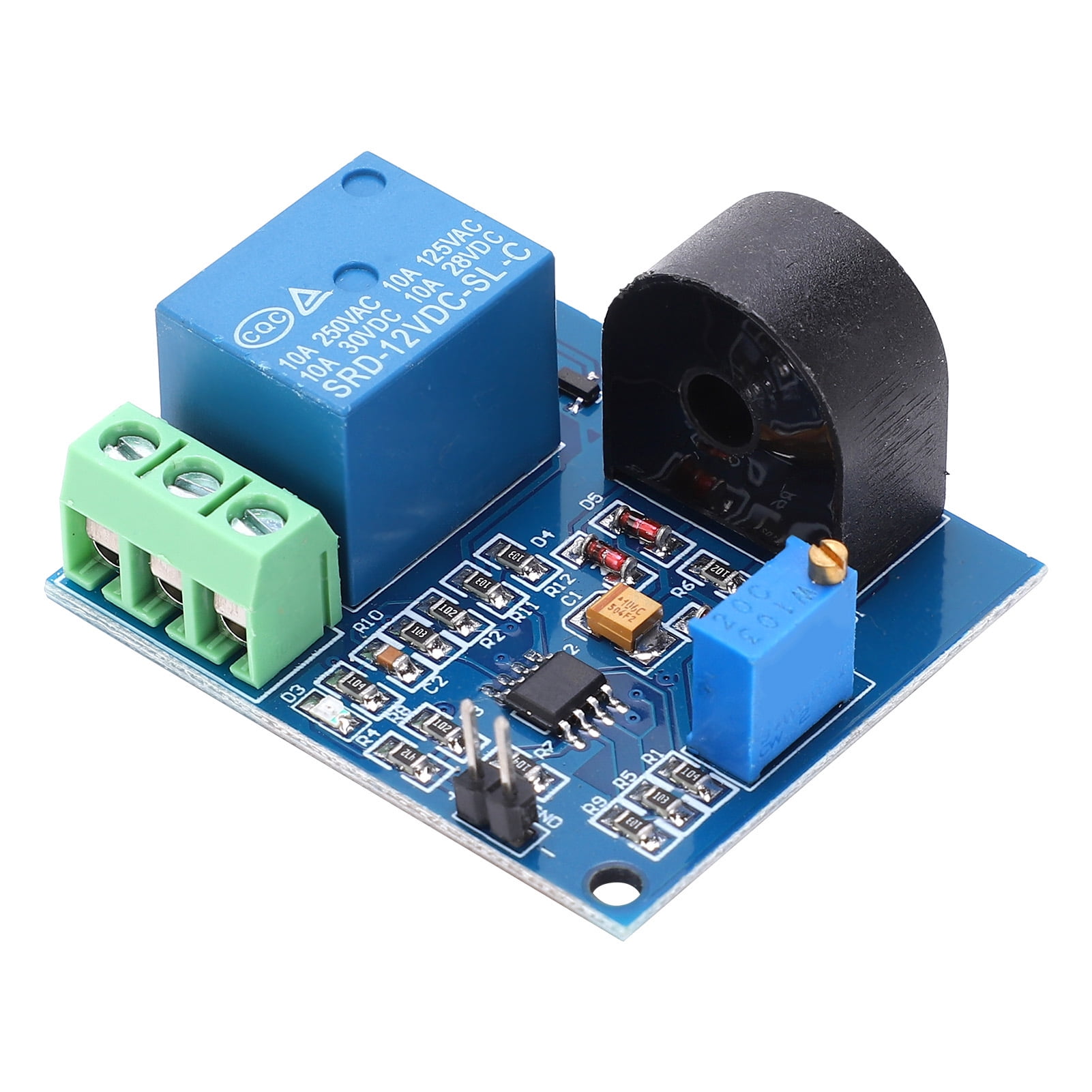 Ac Current Detection Sensor Module 12v Relay Module Overcurrent
