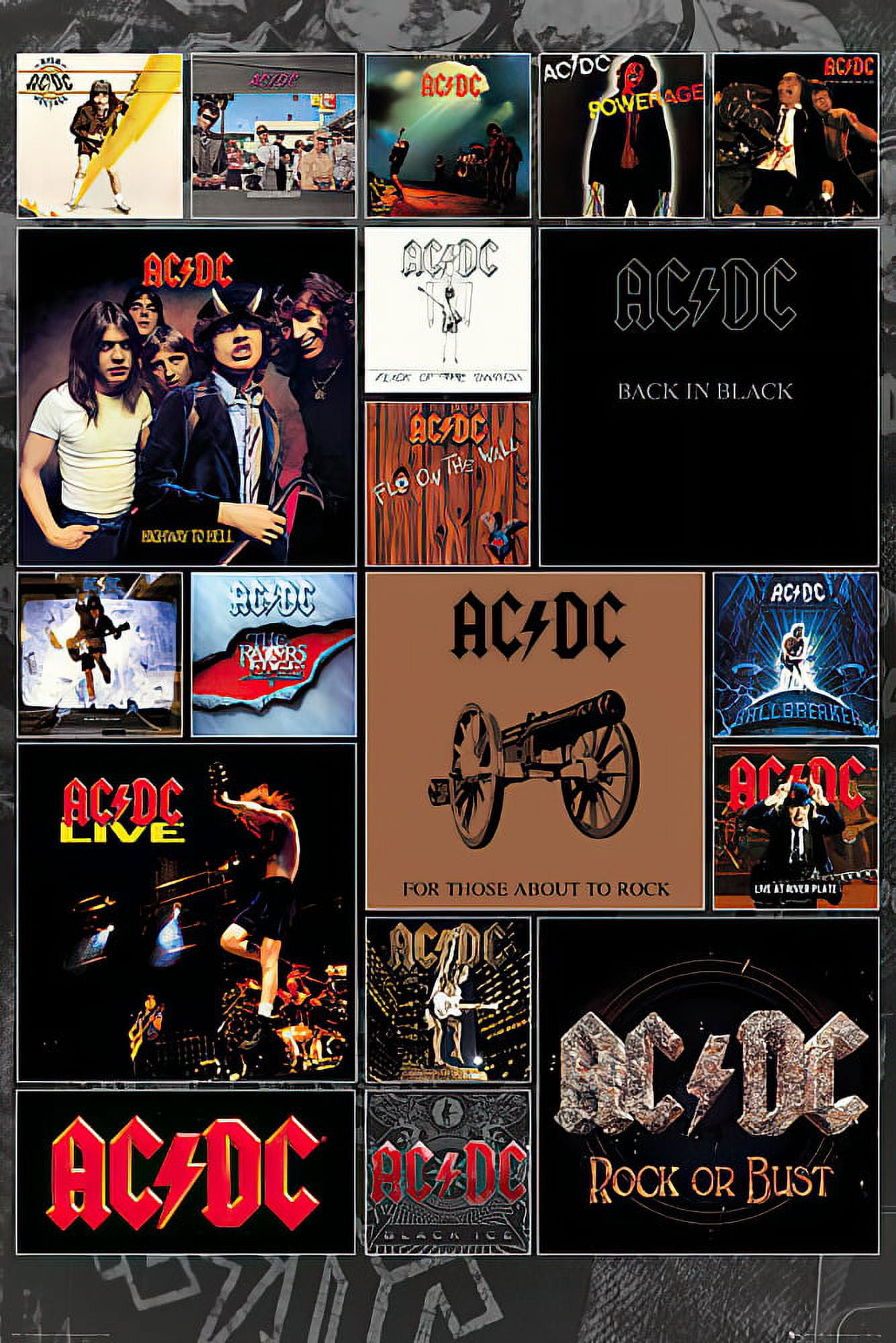 Ac/DC - Music Poster / Print (Album Covers) (Clear Poster Hanger ...