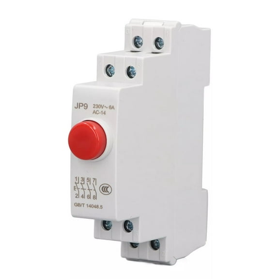 Ac/Dc 24V Button Din Rail Button Distribution Boxes Compact and Space-Saving Easy Installation Magnetic Starters Red