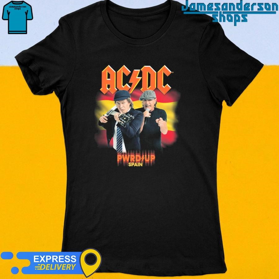 Ac Dc Brian Johnson Angus Young Seville 2024 Tour T Shirt Shirt, Size S