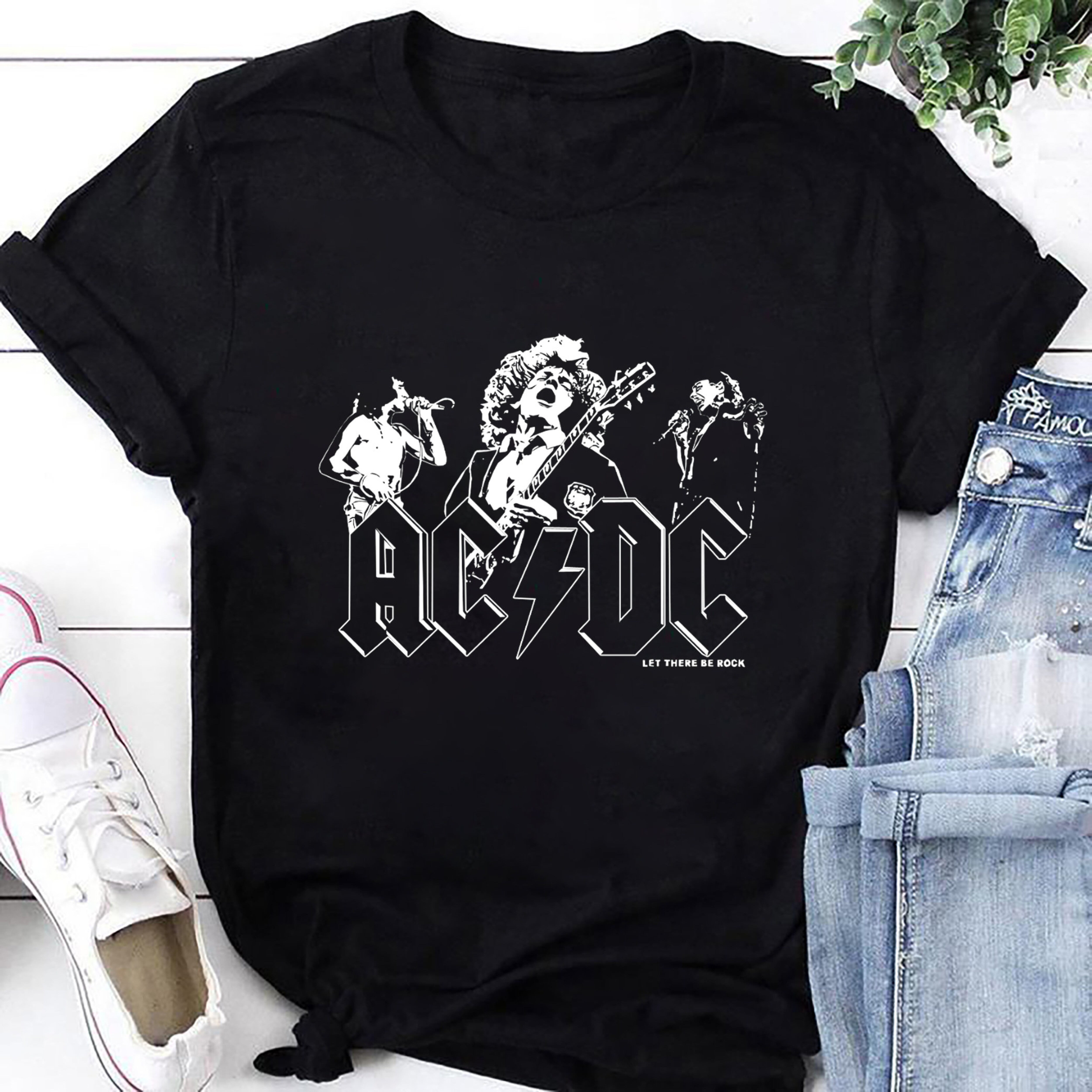 Ac/Dc Let There Be Rock TShirt, Acdc Shirt Fan Gifts, Acdc Graphic Tee