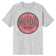 thumbnail image 1 of Ac/Dc Mens B&T Gry Heather Tee-Xlt, 1 of 2