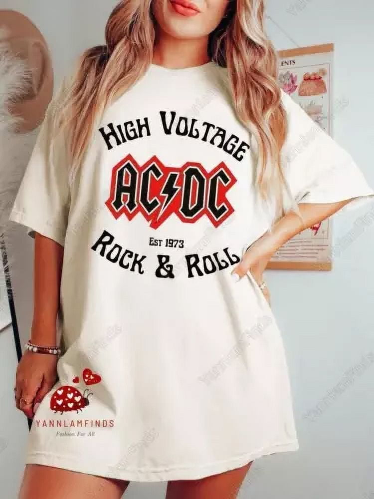 Ac Dc Unisex Shirt Ac Dc 2024 Tshirt Rock Band Shirt 2024 Rock Tour