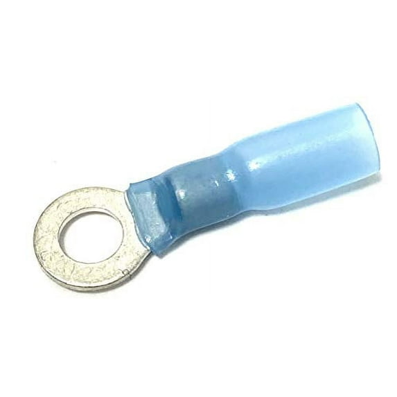 Ac/Dc Wire and Supply Heat Shink Ring Terminals (16-14 awg) Marine Type (5 Pack, 10 Screw)