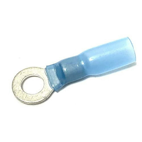 Ac/Dc Wire and Supply Heat Shink Ring Terminals (16-14 awg) Marine Type (5 Pack, 10 Screw)