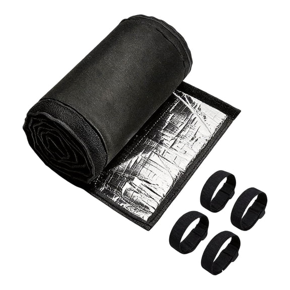 Ac Pipe Insulation Outdoor, Ac Line Insulation Wrap Outdoor, High Efficiency Thermal Barrier Insulating Wrap, Weather Resistant Aluminum Cover For Air Conditioning Plumbing System(Zipper)