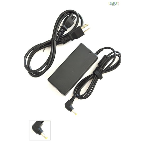 Ac adapter charger for Acer TravelMate: 200DX, 200T, 201, 201T, 202, 202T, 210, 210T, 210TER, 210TXF, 211, 211T, 212, 212T, 212TE, 212TXV, 213, 213T, 213TXV, 222X, 223X, 223XC, 223XV, 225X