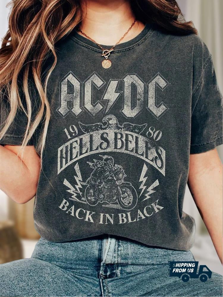 Ac.dc 1980 Hells Bells Comfort Colors Shirt, Ac.dc Band Vintage Shirt ...