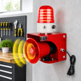 Ac110v Industrial Siren Alarm Strobe Light-120db Loud Horn&waterproof ...