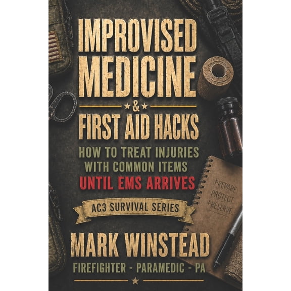 Ac3 Survival Medicine Improvised Medicine & First Aid Hacks: How To Treat Injuries With Common Items - Until EMS Arrives, (Paperback)