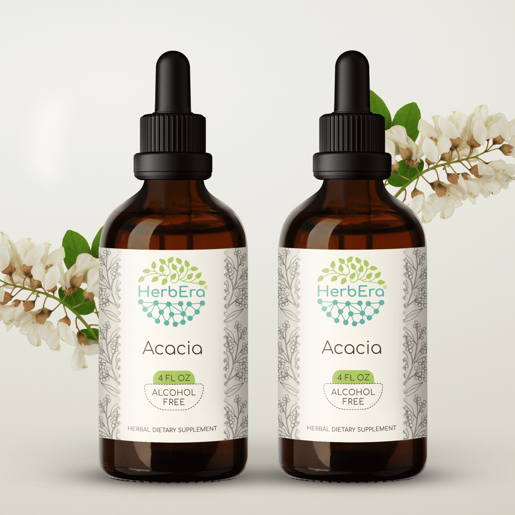 Acacia AlcoholFREE Herbal Extract Tincture, SuperConcentrated Organic