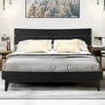 thumbnail image 1 of Acacia Aurora Solid Wood Bed Frame With headboard Queen Caramel, 1 of 6