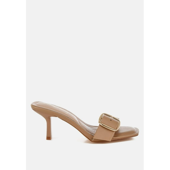 Acacia Buckle Strap Slip On Sandals