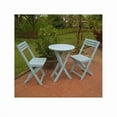 thumbnail image 1 of Acacia Folding Bistro Set, Sky Blue - Set of 3, 1 of 1