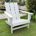 thumbnail image 1 of Acacia Large Square Back Adirondack Chair, Antique White, 1 of 1