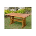 thumbnail image 1 of Acacia Rectangular Dining Table, Rustic Brown, 1 of 1