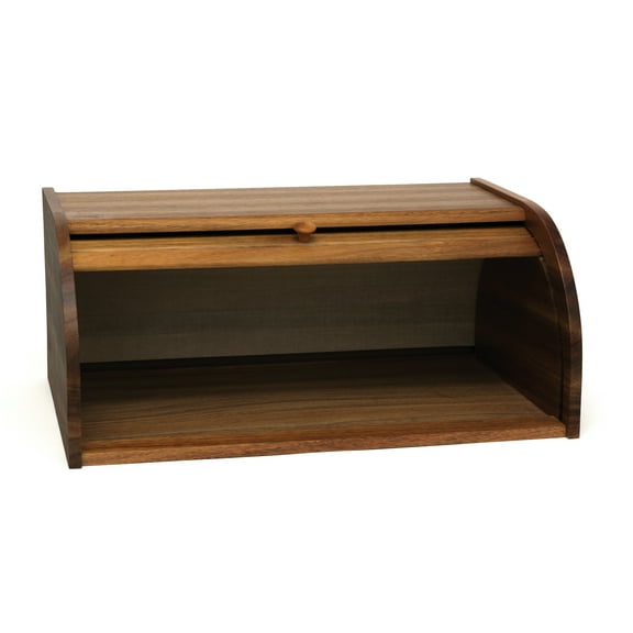 Acacia Rolltop Bread Box