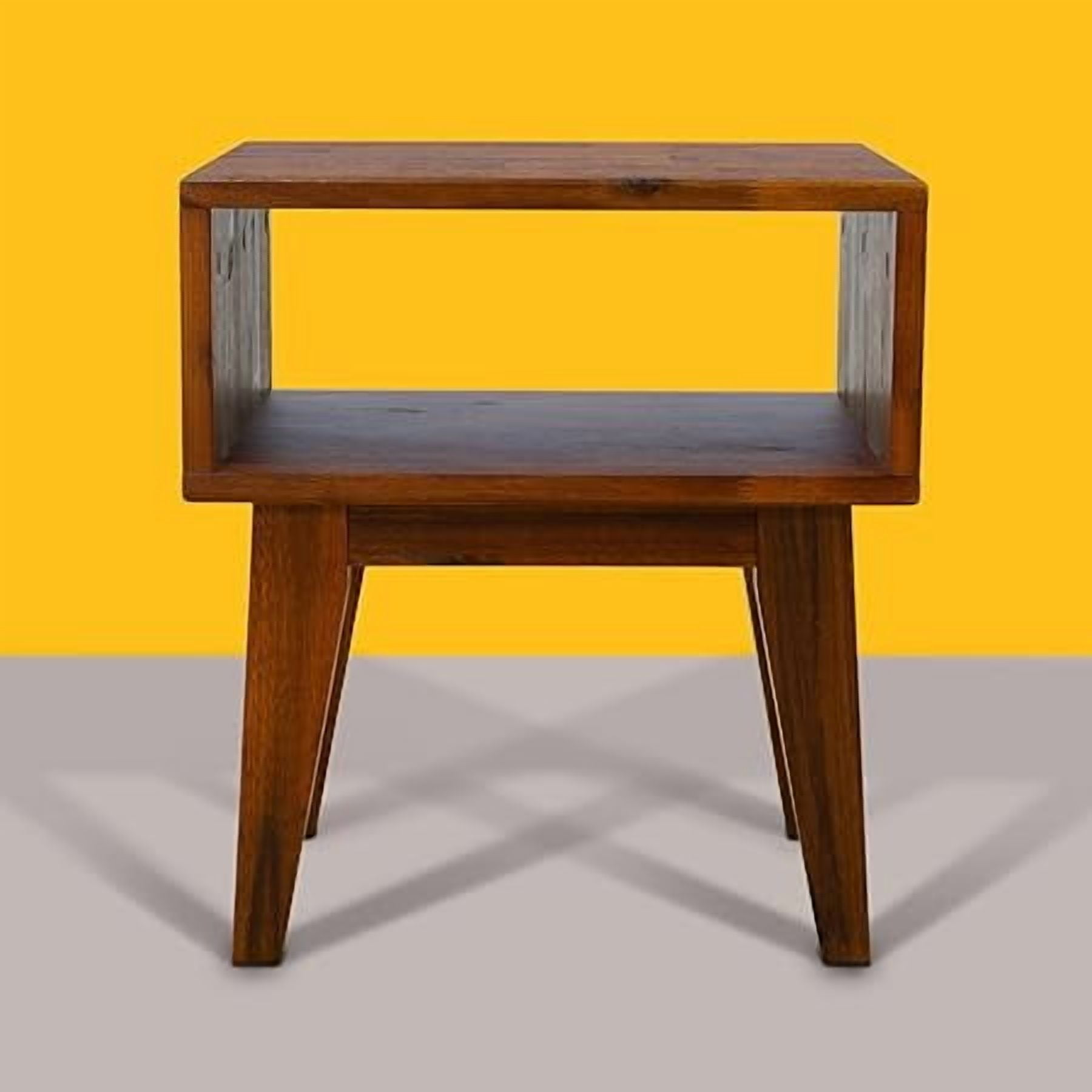 Acacia Serena Solid Wood Nightstand - Caramel