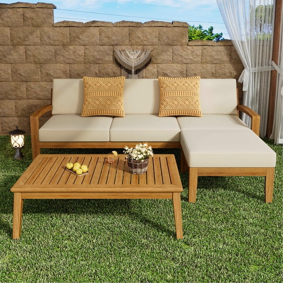 Acacia Wood Construction | Adaptable Configuration | Poolside Seating