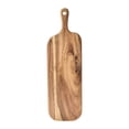 thumbnail image 1 of Acacia Wood Cutting Board with Handle, Wooden Chopping Board Double Sided Steak Tray for Cheese Serving, Charcuterie Board Paddle for Meat Pizza Bread Fruits, Kitchen Outdoor RV Commercial,16"x4.7", 1 of 4