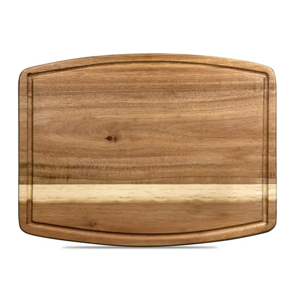 Acacia Wood Cutting Board for Kitchen, 15 x 11.5 Inch Large Butcher Block Chopping Board with Juice Groove, Wooded Cutting Boards Carving Board for Meat Vegetables