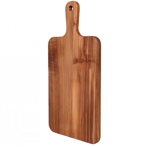 Acacia Wood Cutting Board, Large 16x8 Inch Kitchen Chopping Board with Handle, Butcher Block for Meat Cheese Vegetables, Charcuterie Serving Tray for Bread Fruit Entertaining, Brown