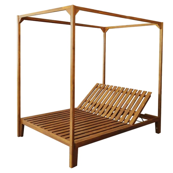 Acacia Wood Daybed with Teak Look / Reading Nook Essential / Comfortable Resting