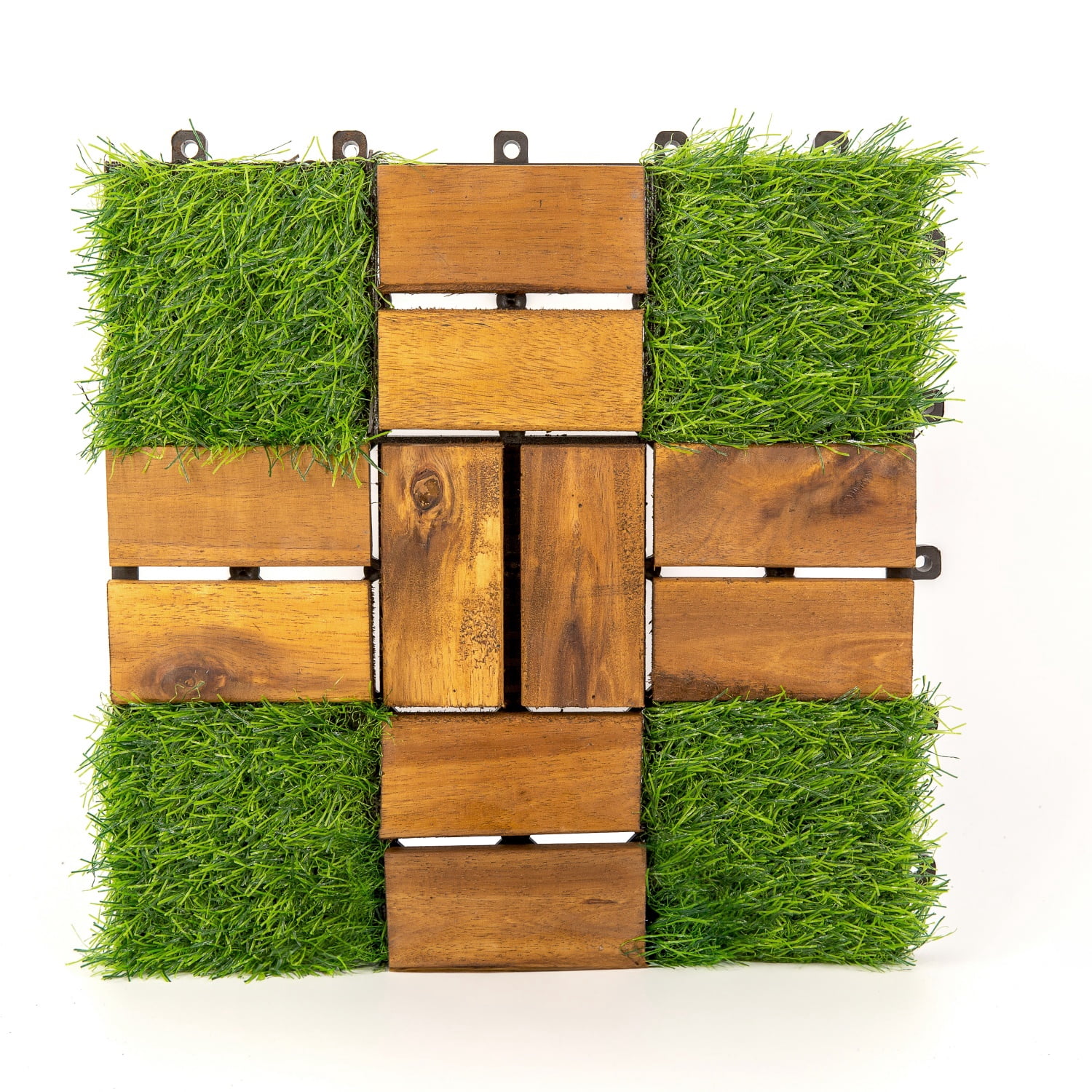 Acacia Wood Deck Tile, 10 pack