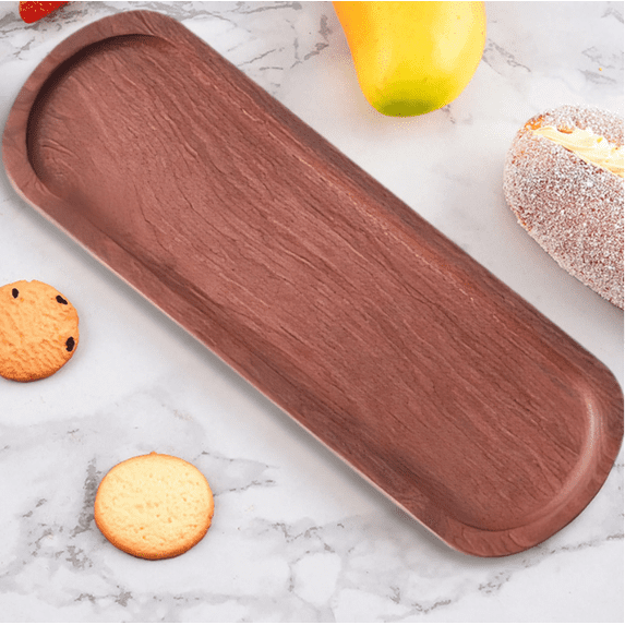 Acacia Wood Dough Bowl, Hand-Carved Table Centerpiece Decor