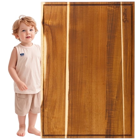 Sentsu 30 x 20 Extra Large Acacia Wood Cutting Board, Wooden Butcher Block for Kitchen Prep, Outdoor BBQ and Charcuterie Board