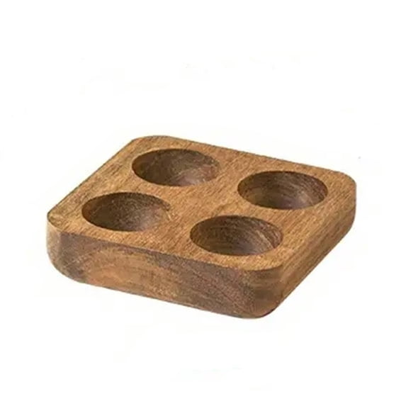 Acacia Wood Egg Storage Box with Detachable Tray | 12-Count Egg Holder Rack for Kitchen Counter | Solid Wood Egg Trough Organizer for Refrigerator or Pantry