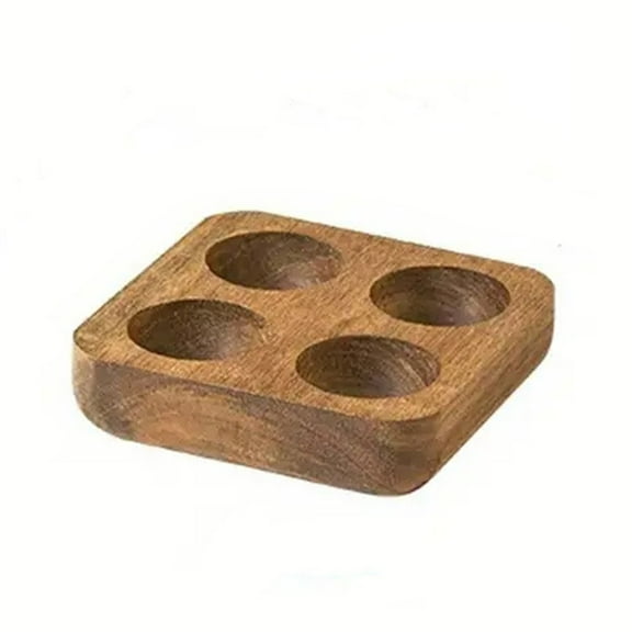 Acacia Wood Egg Storage Box with Detachable Tray - Holds 4-12 Eggs, Natural Solid Wood Kitchen Organizer, Multi-Functional Countertop Display Rack