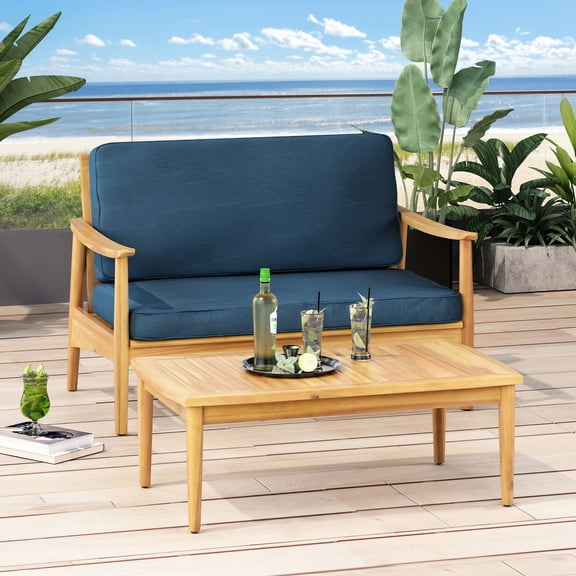 Acacia Wood - High Weight Capacity - Deck and Patio Seating / For Multiple Users