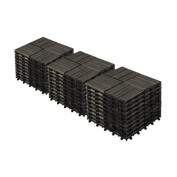 TheEshow Brown Interlocking 30 Piece