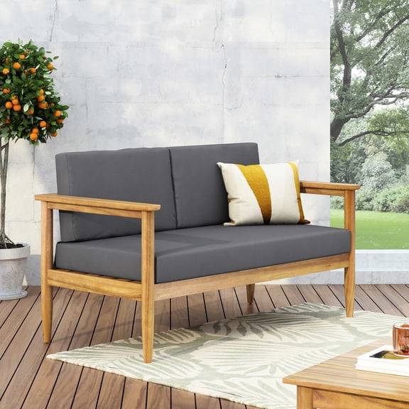 Acacia Wood Loveseat with Homey Feel / Create a Relaxing Outdoor Environment