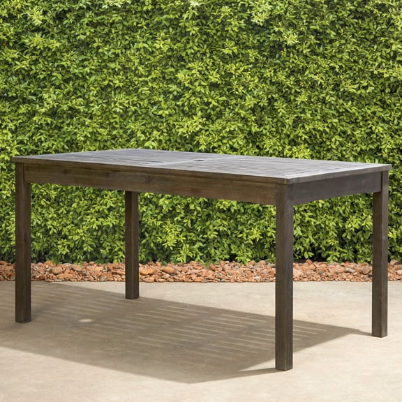 Acacia Wood Product - Parasol for Sun Shield - 6 - Person Patio Setup / Fast to Put Up, Weather - resistant / Inviting Outdoor Setups