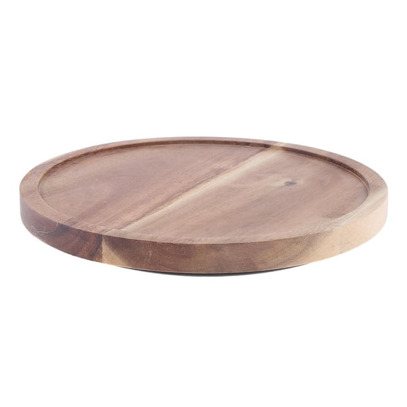 Acacia Wood Rotating Serving Tray Cake Dishes Tableware S