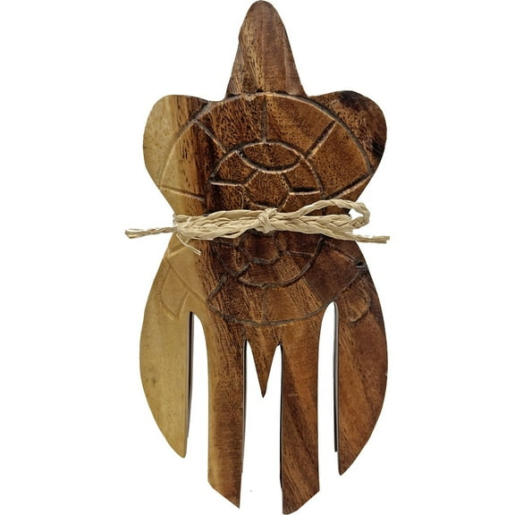 South Seas Native Treasures Acacia Honu Salad Hands