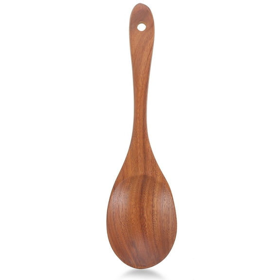 Acacia Wood Salad Spoon Wooden Spoons for Servers Tasting Food Spoon. Small Soup Ramen