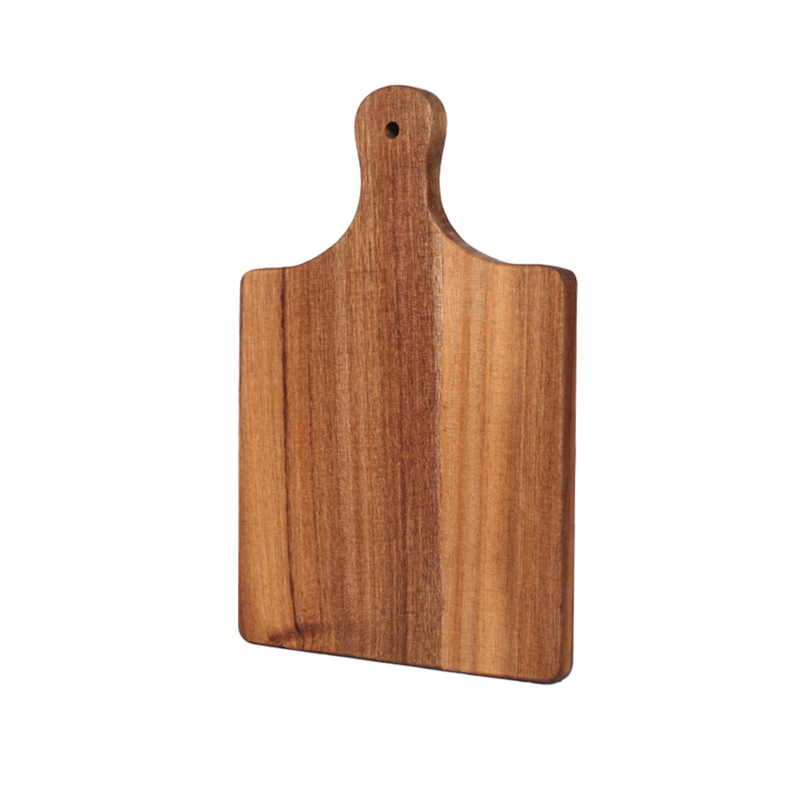Acacia Wood Serving Board with Handle, Small Size 11" x 8"- Wooden Cutting Chopping Board for Meat, Vegetables, Bread, Charcuterie, Cheese Board - Food Serving Tray for Kitchen Appetizers