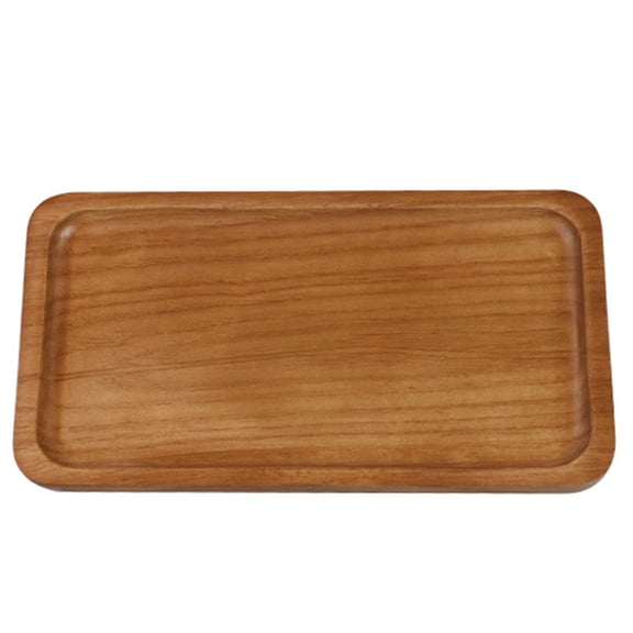 Acacia Wood Serving Tray, Multi-Purpose Decorative Wooden Tray,Small Wooden Decor Tray for Coffee Cup, Snack, Bathroom Organizer
