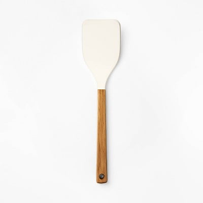 Acacia Wood/Silicone Turner Cream