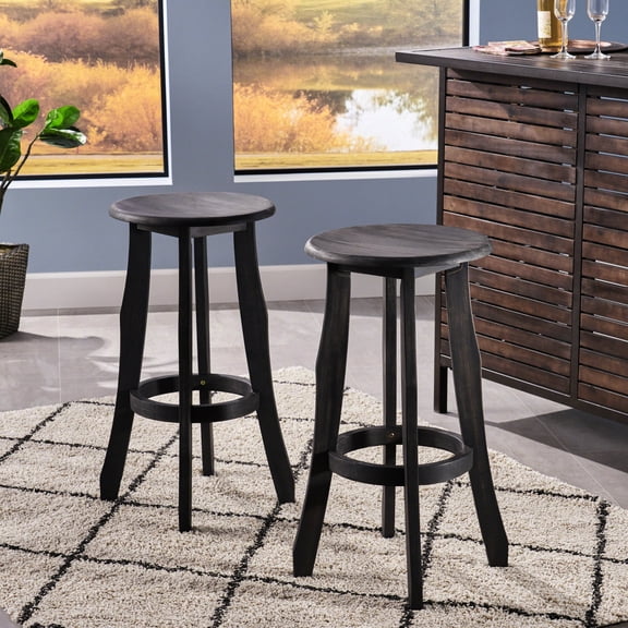 Comfortable Acacia Stools / Outdoor Party Time / Foot Rest Feature