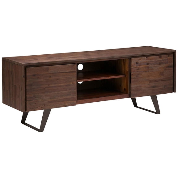 Acacia Wood TV Media Stand " 63" Industrial Modern Entertainment Center