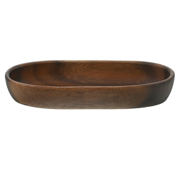 Acacia Wood Tray Dried Fruit Plate Snack Salad Bowl Solid Serving Wooden Pallet Dessert Decorate