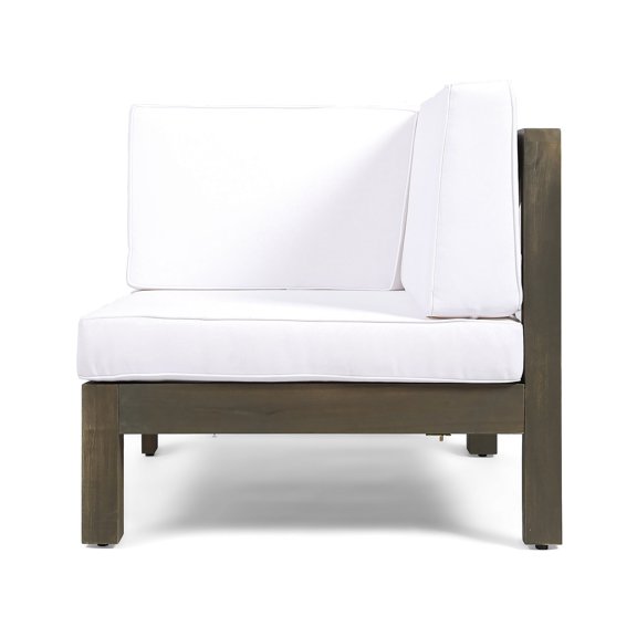 Acacia Wood White Arm Chair | Great for Bedroom Reading Corners | Durable Acacia Wood Structure | Resolves Unstable Seating Issues